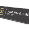 Framed Name Tag - Black Century 21 1x3 Name Tag