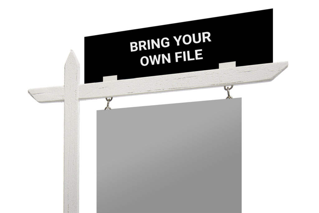 Other Brokerages | Durabond LTE &#039;Bring-Your-Own-File&#039; Sign Riders 24″ x 6″